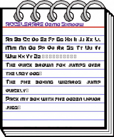 ACCELERARE Demo Shadow Regular animated font preview ACCELERARE Demo Shadow Regular animated font preview
