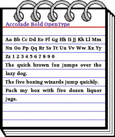 Accolade-Bold Regular animated font preview Accolade-Bold Regular animated font preview