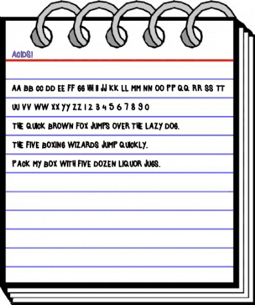 Acids Regular animated font preview Acids Regular animated font preview