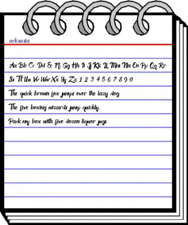 Acknesia Regular animated font preview Acknesia Regular animated font preview