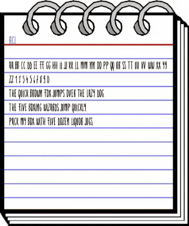 Acl Medium animated font preview