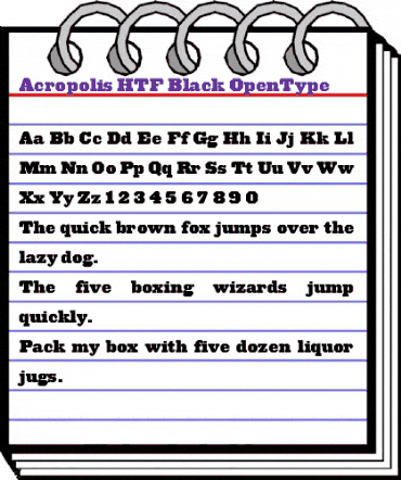 Acropolis HTF-Black animated font preview Acropolis HTF-Black animated font preview