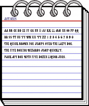 ActionIs Regular animated font preview ActionIs Regular animated font preview