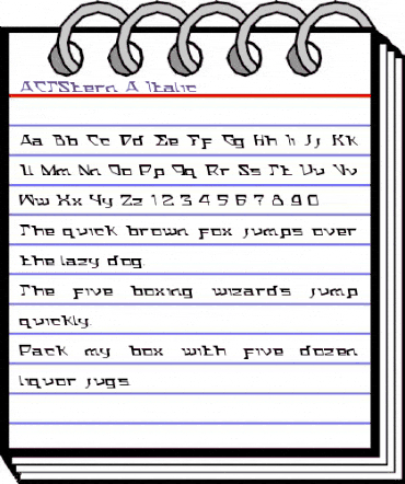ACTStern Italic animated font preview ACTStern Italic animated font preview