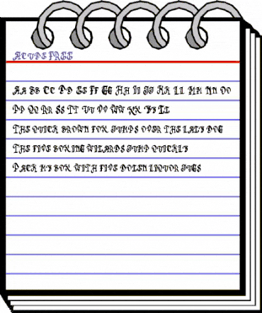 Acude FREE Regular animated font preview Acude FREE Regular animated font preview