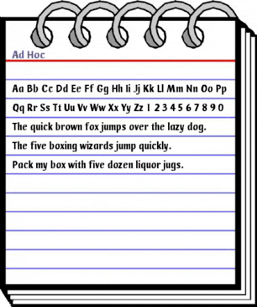 Ad Hoc Regular animated font preview Ad Hoc Regular animated font preview