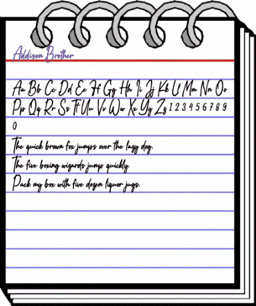 Addison Brother Regular animated font preview Addison Brother Regular animated font preview