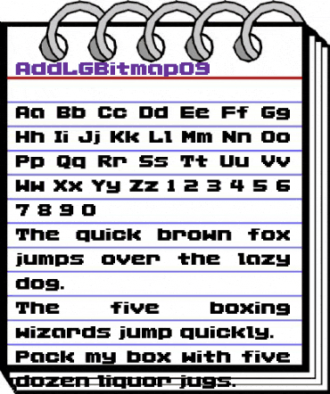 AddLGBitmap09 Regular animated font preview