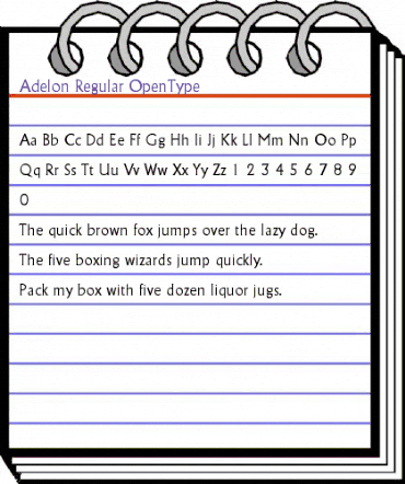 Adelon-Regular Regular animated font preview Adelon-Regular Regular animated font preview