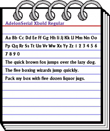 AdelonSerial-Xbold Regular animated font preview AdelonSerial-Xbold Regular animated font preview
