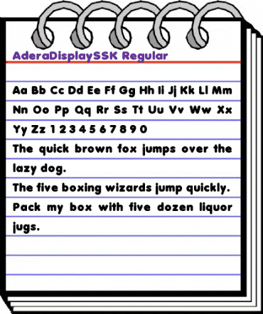AderaDisplaySSK Regular animated font preview AderaDisplaySSK Regular animated font preview