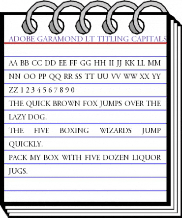 AGaramond LT Titling Regular animated font preview AGaramond LT Titling Regular animated font preview