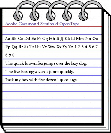 Adobe Garamond Semibold animated font preview Adobe Garamond Semibold animated font preview
