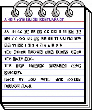 Adolfo's Punk Restuarant Regular animated font preview Adolfo's Punk Restuarant Regular animated font preview