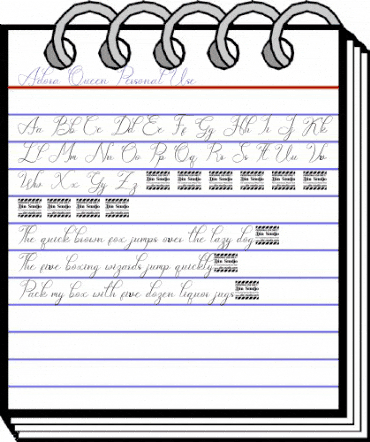 Adora Queen Personal Use Regular animated font preview