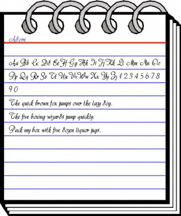 Adore Regular animated font preview