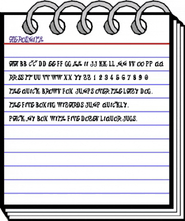 Aerosmith Regular animated font preview Aerosmith Regular animated font preview