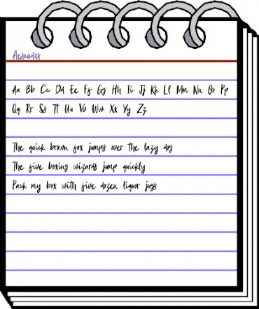 Aescudos Script animated font preview Aescudos Script animated font preview