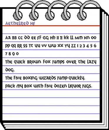 Aethelred NF Regular animated font preview Aethelred NF Regular animated font preview