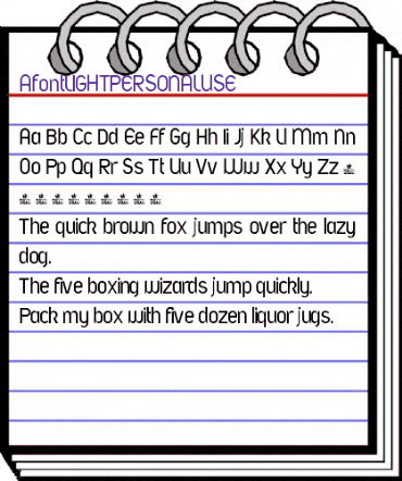 A font LIGHT PERSONAL USE Regular animated font preview A font LIGHT PERSONAL USE Regular animated font preview