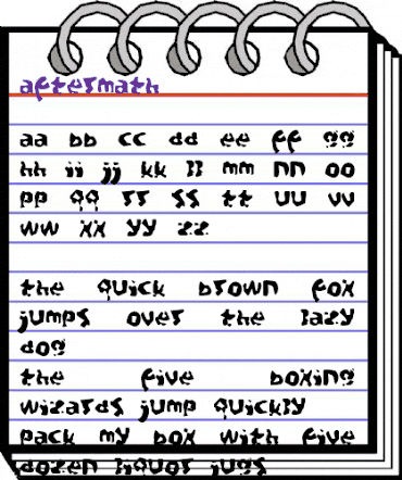Aftermath Regular animated font preview Aftermath Regular animated font preview