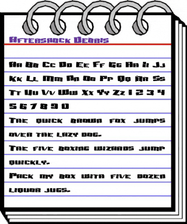 Aftershock Debris Regular animated font preview Aftershock Debris Regular animated font preview