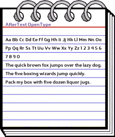 After Text Regular animated font preview After Text Regular animated font preview
