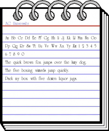 AG_University Regular animated font preview AG_University Regular animated font preview