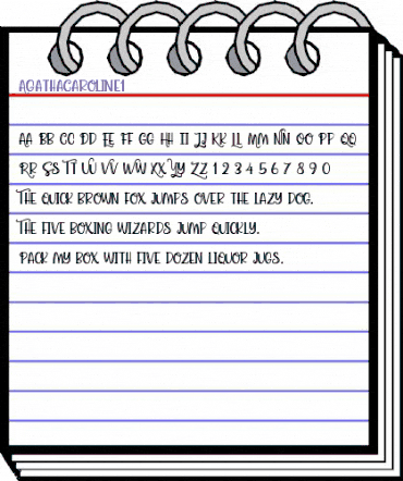 AgathaCaroline1 Regular animated font preview AgathaCaroline1 Regular animated font preview