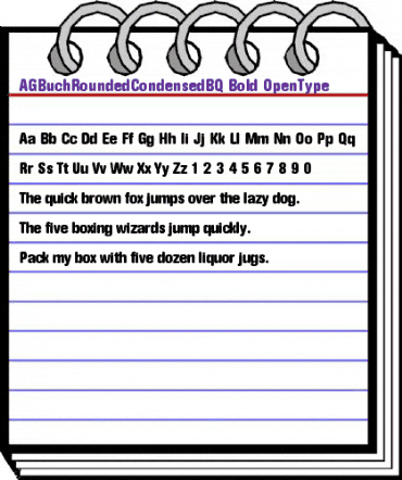 AG Buch Rounded BQ Regular animated font preview AG Buch Rounded BQ Regular animated font preview