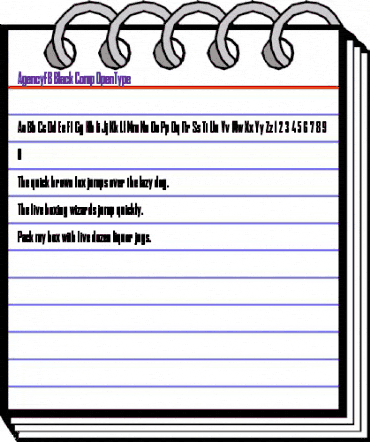 AgencyFB Black Comp Regular animated font preview AgencyFB Black Comp Regular animated font preview