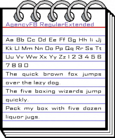 AgencyFB Regular animated font preview AgencyFB Regular animated font preview