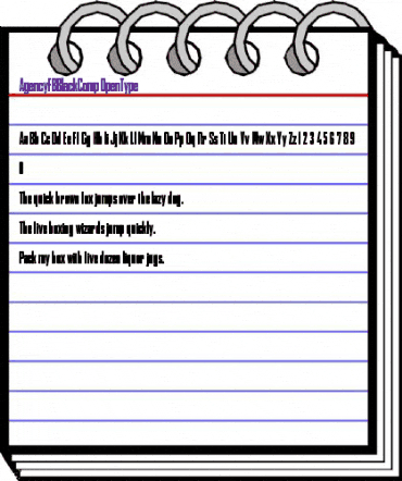 AgencyFBBlackComp Regular animated font preview AgencyFBBlackComp Regular animated font preview