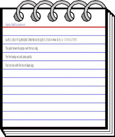 Agenda ThinUltraCondensed animated font preview Agenda ThinUltraCondensed animated font preview