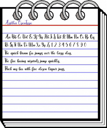 Agitha Regular animated font preview Agitha Regular animated font preview