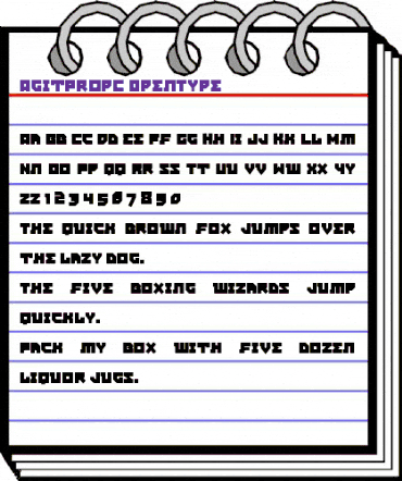AgitPropC Regular animated font preview AgitPropC Regular animated font preview