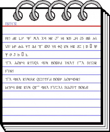 Aglab Regular animated font preview