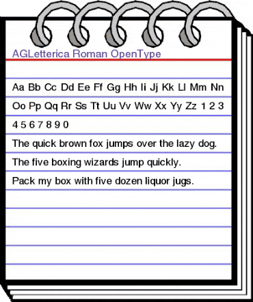 AGLetterica Roman animated font preview AGLetterica Roman animated font preview