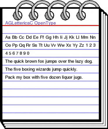 AGLettericaC Regular animated font preview AGLettericaC Regular animated font preview