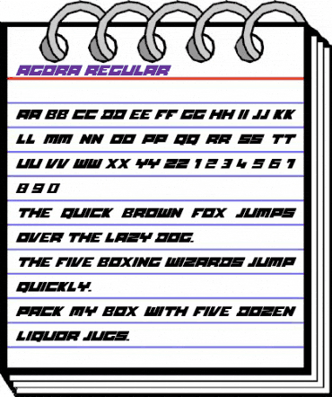 Agor Regular animated font preview Agor Regular animated font preview