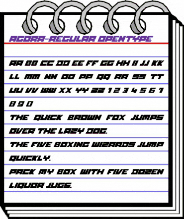 Agor Regular animated font preview Agor Regular animated font preview