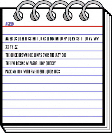 Agrem Regular animated font preview Agrem Regular animated font preview