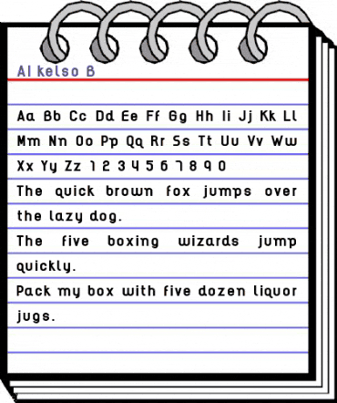 AI kelso B animated font preview AI kelso B animated font preview