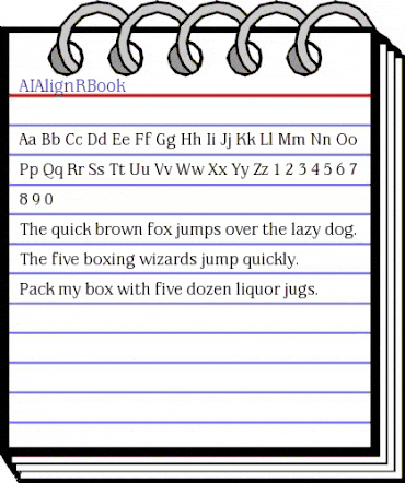 AIAlign Regular animated font preview AIAlign Regular animated font preview