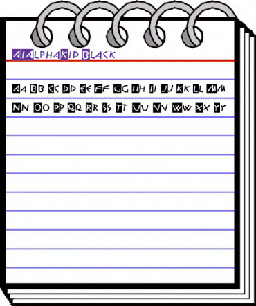 AIAlphaKid Regular animated font preview AIAlphaKid Regular animated font preview