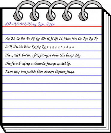 AIBritishWriting Regular animated font preview AIBritishWriting Regular animated font preview