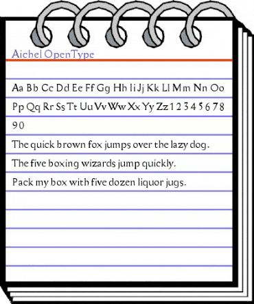 Aichel Regular animated font preview Aichel Regular animated font preview