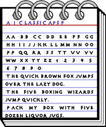 AIClassiCapsF Regular animated font preview AIClassiCapsF Regular animated font preview