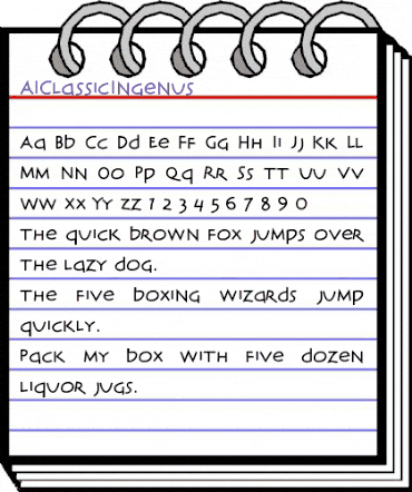 AIClassicIngenus Regular animated font preview AIClassicIngenus Regular animated font preview