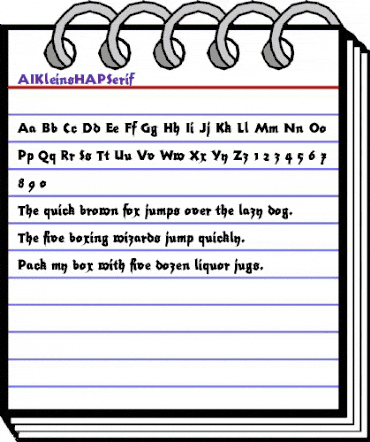 AIKleinsHAPSerif Medium animated font preview AIKleinsHAPSerif Medium animated font preview
